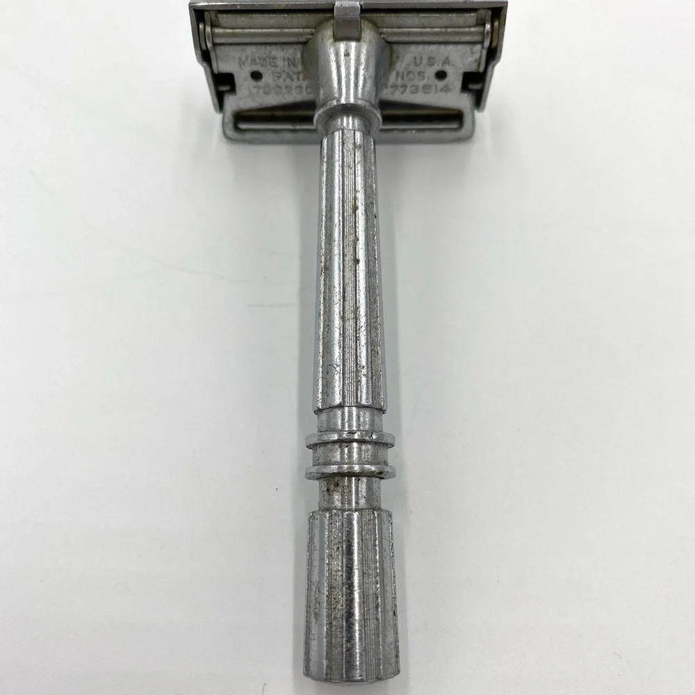 Vintage GEM Micromatic Single Edge Safety Razor Set With Case Two Razor Blades. - Picture 4 of 10